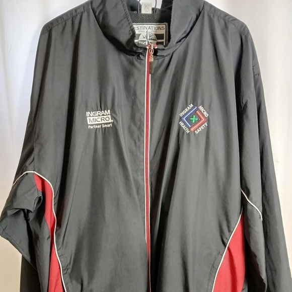 Men's Destinations American Identity Ingram Micro Windbreaker Jacket Size XL - Picture 1 of 16